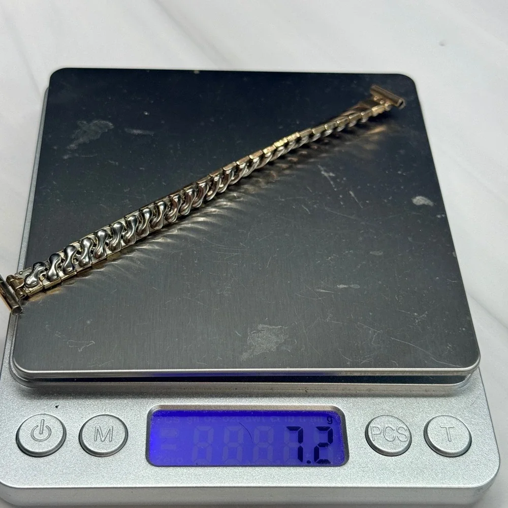 Vintage Bellavance Inc Watch Band 1/20 10K Gold Filled Expansion Strap